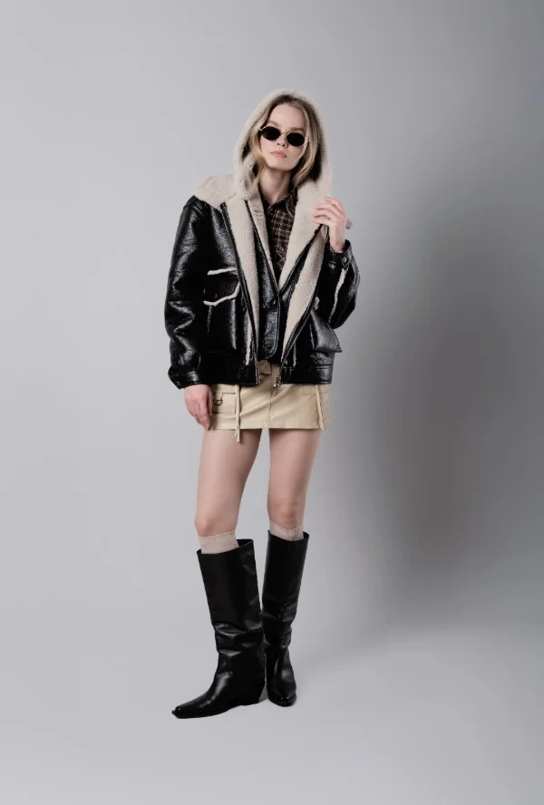 BOMBER AVIADOR NEGRA - VEGANCODE