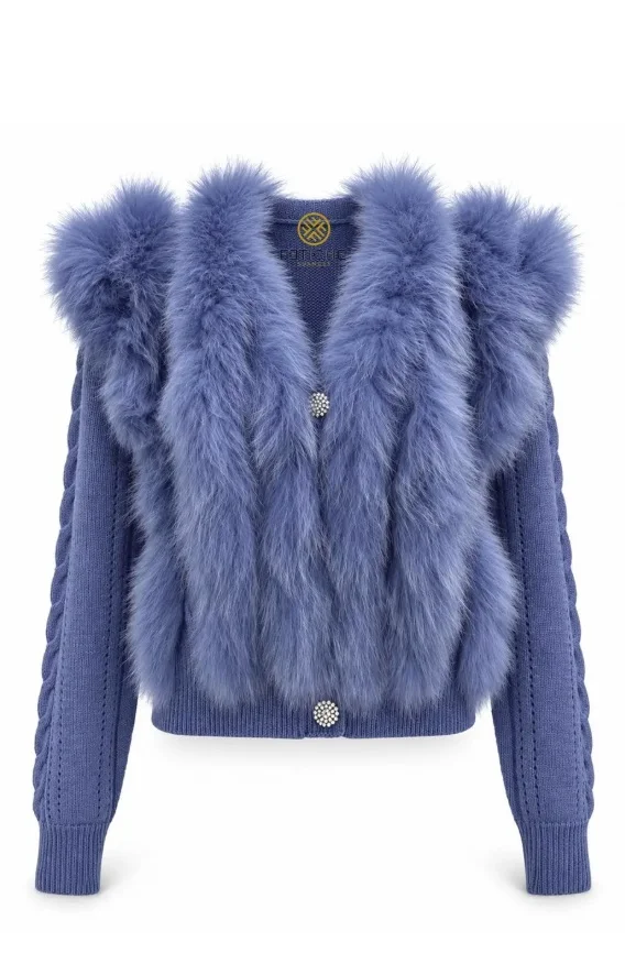 CHAQUETA BLUE CARDIGAN - FETICHE SUANCES