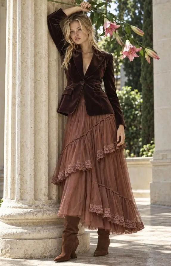 FALDA ROMANCE SKIRT BY FETICHE SUANCES - FETICHE SUANCES
